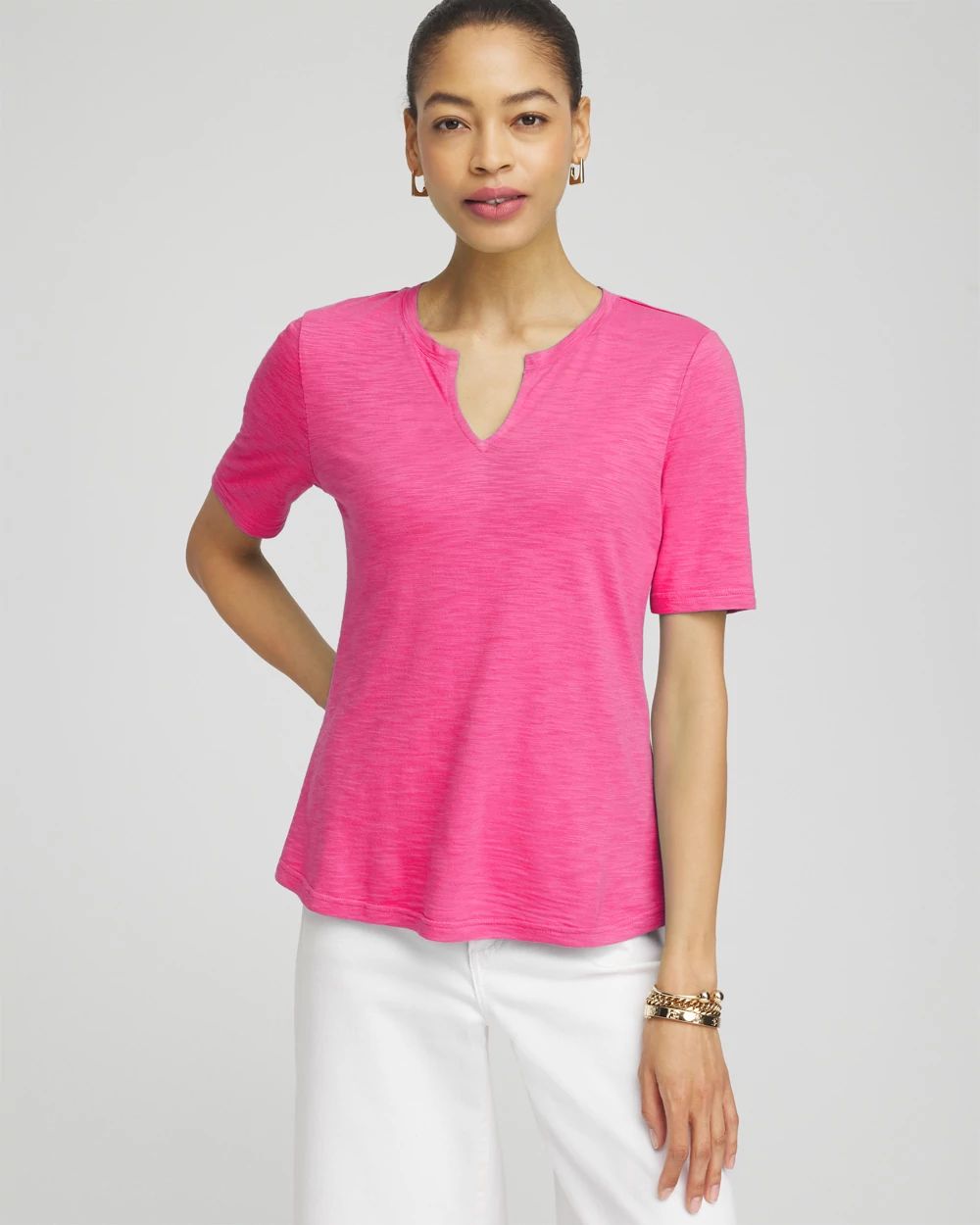 Notch Neck Tee | Chico's